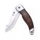 Складной Нож с черным кожаным чехлом 21,5 см Laguiole, дерево, Коричневый (40268457) V77552735 фото 6