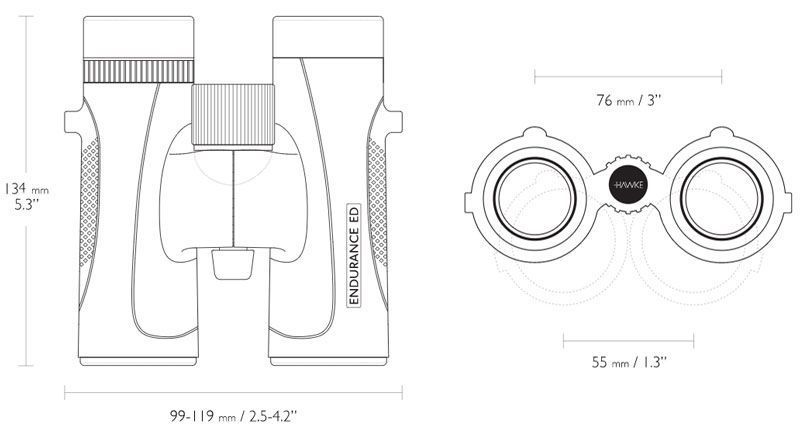 Бинокль Hawke Endurance E8х32 Черный 39860175 фото