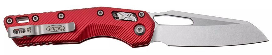 Ніж Microtech MSI Stonewash Fluted Aluminium Red 210-10FLRD 14090878 фото