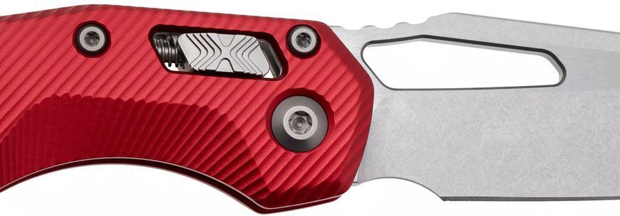 Ніж Microtech MSI Stonewash Fluted Aluminium Red 210-10FLRD 14090878 фото