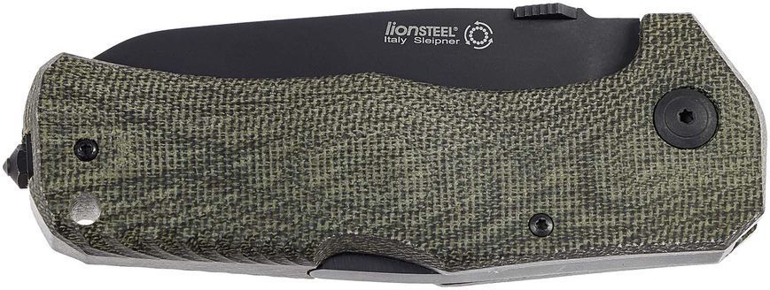 Нож Lionsteel TM1 Green Canvas Black Blade TM1B CVG 392107 фото