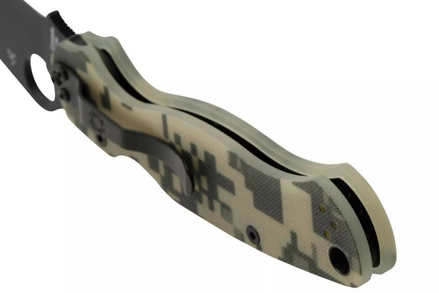 Ніж Spyderco ParaMilitary 2 Camo Black Blade CPM-S45VN C81GPCMOBK2 870156 фото