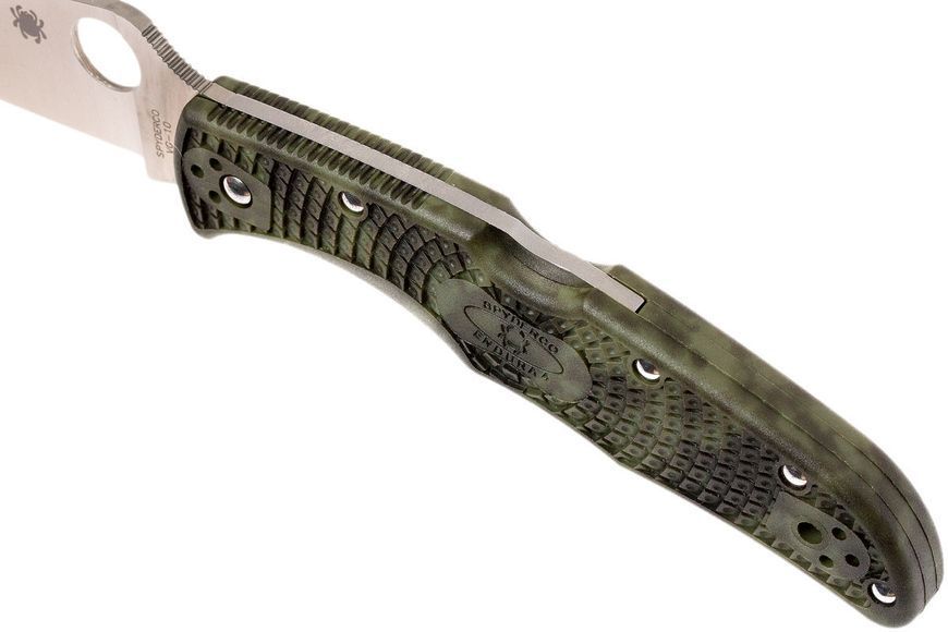 Ніж Spyderco Endura 4 Flat Ground Сamo C10ZFPGR 871308 фото