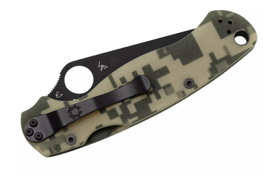 Ніж Spyderco ParaMilitary 2 Camo Black Blade CPM-S45VN C81GPCMOBK2 870156 фото