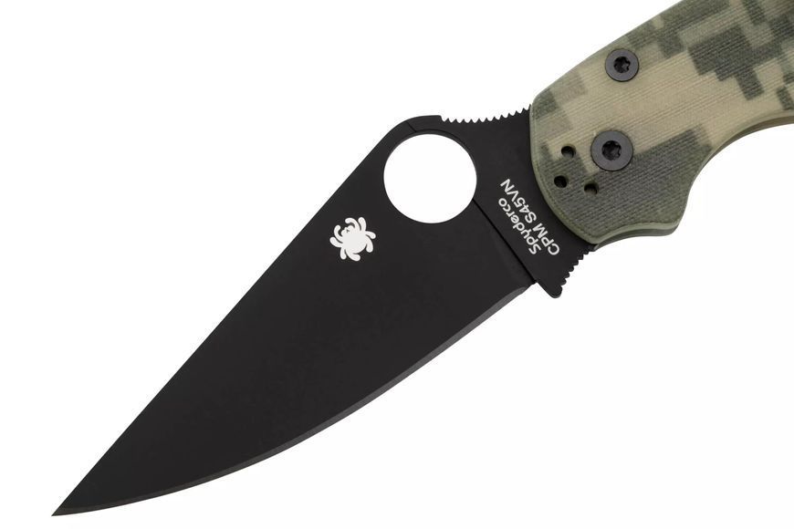 Ніж Spyderco ParaMilitary 2 Camo Black Blade CPM-S45VN C81GPCMOBK2 870156 фото