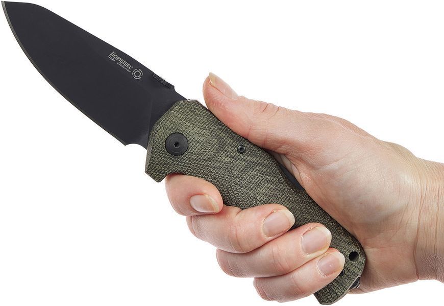 Нож Lionsteel TM1 Green Canvas Black Blade TM1B CVG 392107 фото