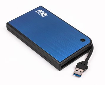 Зовнішня кишеня AgeStar 3UB2A14-BL, для 2.5 SATA НЖД 3UB 2A14 (Blue) 0906099 фото