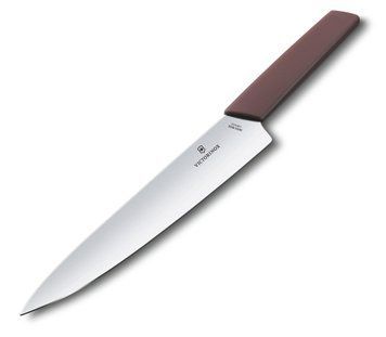 Ніж кухонний шефський Victorinox Swiss Modern Grape 22 см бордо блістер 6.9016.221B 4008137 фото