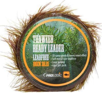 Лідкор Prologic ThaWeed Ready Leader 75cm 40lbs NL (4шт/уп) 18460242 фото