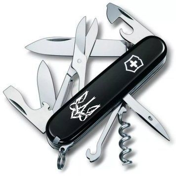Швейцарський ніж Victorinox Climber Ukraine Тризуб готичний білий (1.3703.3_T0630u) V77552928 фото