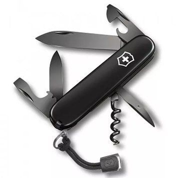 Швейцарський ніж Victorinox Spartan Onyx Black 91 мм, 12 функцій, чорний (1.3603.31P) V77553742 фото