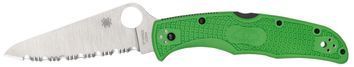 Ніж Spyderco Pacific Salt 2 Spyderedge Green Cеррейтор C91FSGR2 871446 фото