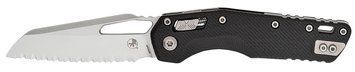 Ніж Microtech MSI SW Serrated Fluted G-10 Black 210-12FLGTBK 14090797 фото