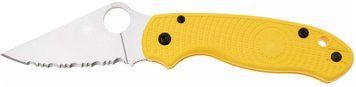 Нож Spyderco Para 3 Lightweight Serrated MagnaCut Yellow CеррейторC223SYL 871760 фото