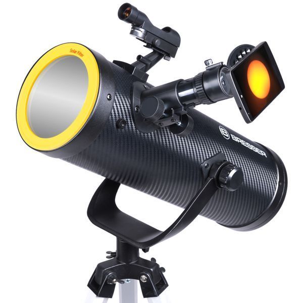 Телескоп Bresser Solarix 114/500 AZ Carbon с солнечным фильтром и адаптером для смартфона 4614505 фото