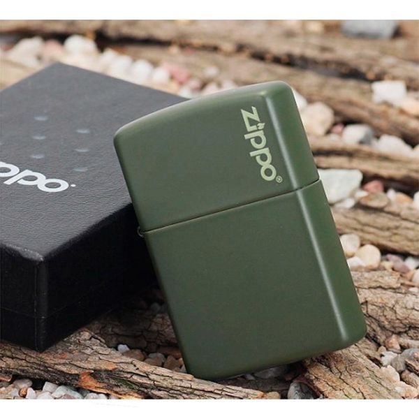 Зажигалка бензиновая Zippo Classic Green Matte Zippo Logo 221 ZL V77550706 фото