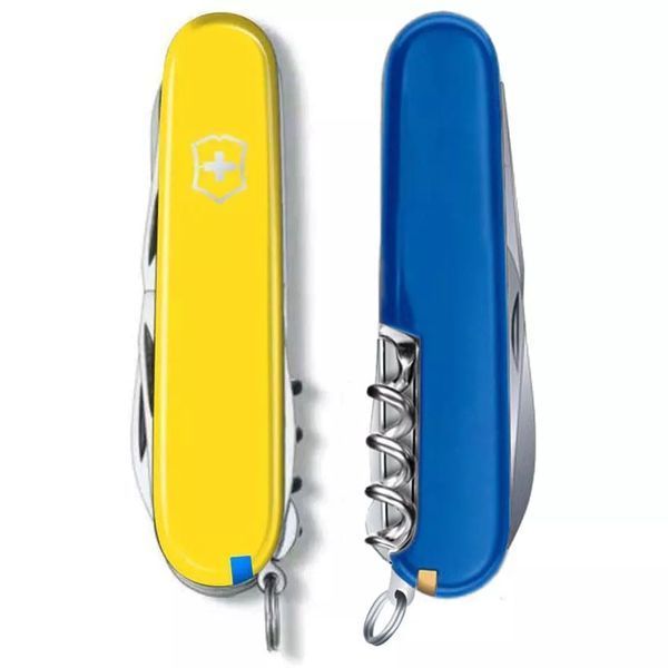 Швейцарский нож Victorinox Climber Ukraine Желто-синий (1.3703.8.2) V77552922 фото