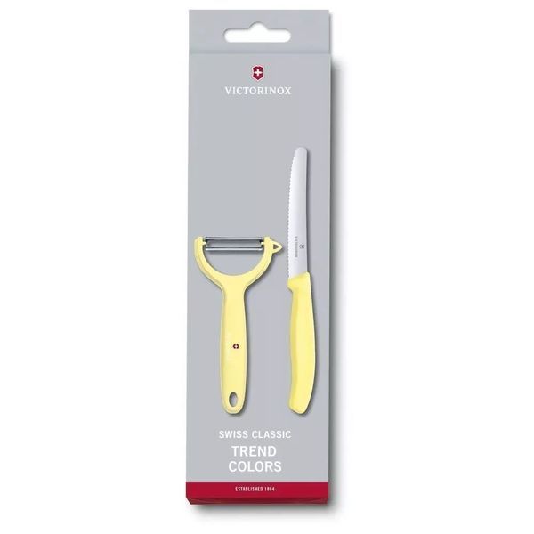 Набор из ножа и овощечистки Victorinox Swiss Classic Paring Set Светло желтый (6.7116.23L82) V77551973 фото