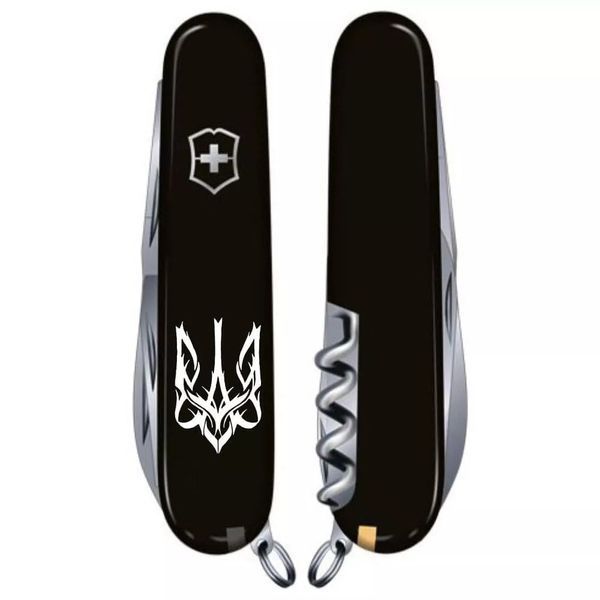 Швейцарський ніж Victorinox Climber Ukraine Тризуб готичний білий (1.3703.3_T0630u) V77552928 фото