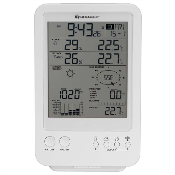 Метеостанція Bresser Weather Center 5-in-1 White (7002511) 925915 фото