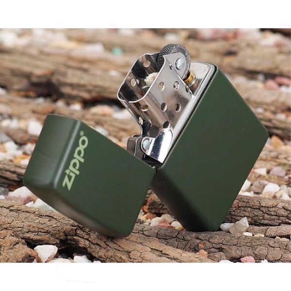 Зажигалка бензиновая Zippo Classic Green Matte Zippo Logo 221 ZL V77550706 фото