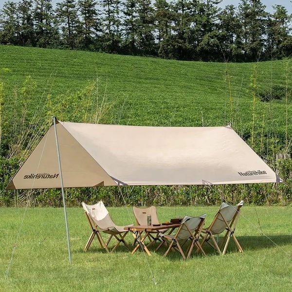 Тент для кемпінгу Naturehike Girder NH20TM006, 150D, 500*292 см, золотий (з двома стійками) 83001 фото