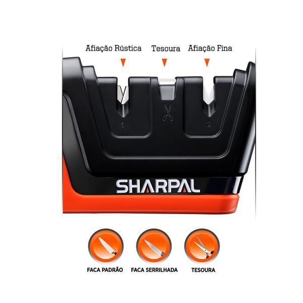 Кухонна точилка для ножів і ножиць Sharpal 206N 4007740 фото