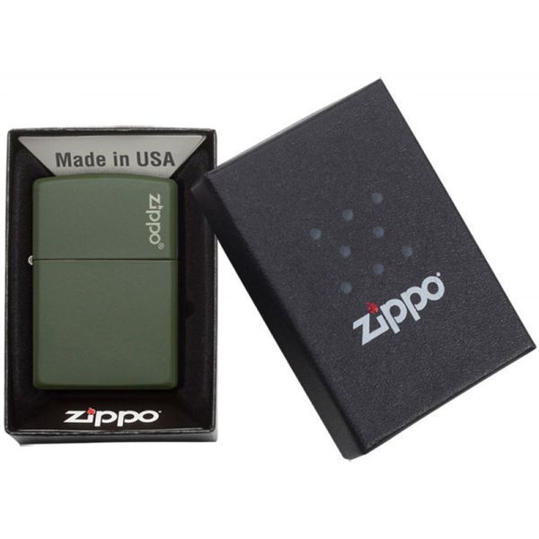 Зажигалка бензиновая Zippo Classic Green Matte Zippo Logo 221 ZL V77550706 фото