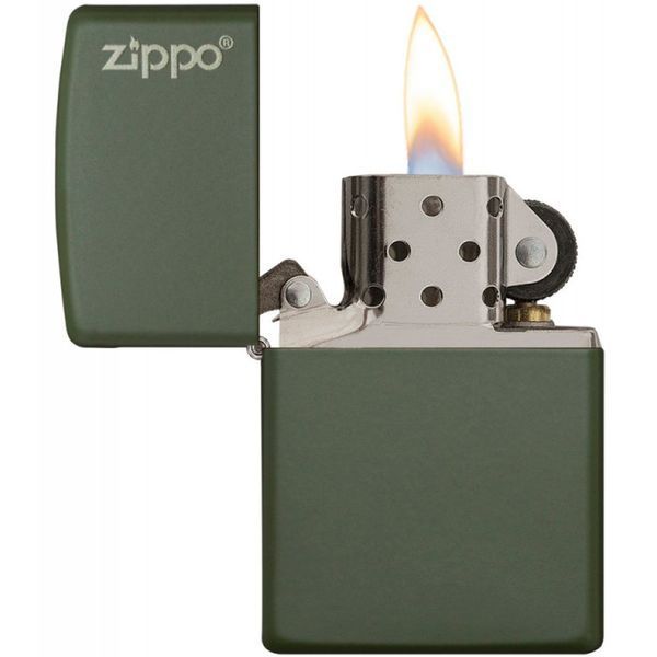 Зажигалка бензиновая Zippo Classic Green Matte Zippo Logo 221 ZL V77550706 фото