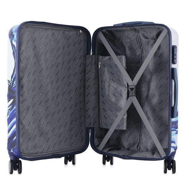 Чемодан Semi Line 24" (M) White/Blue Print (T5653-2) DAS302330 фото