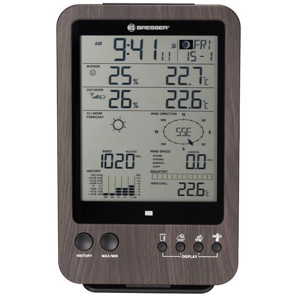 Метеостанція Bresser Weather Center 5-in-1 WTW Brown (7002512) 927567 фото