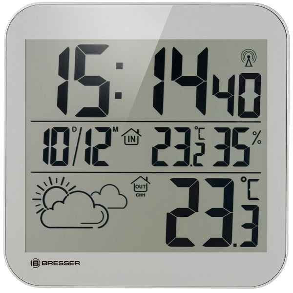 Метеостанція Bresser MyTime XL Silver 7001910HZI000 фото