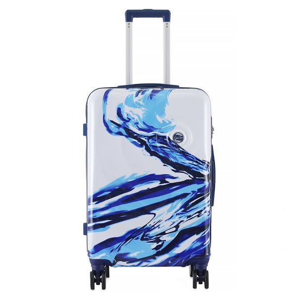 Чемодан Semi Line 24" (M) White/Blue Print (T5653-2) DAS302330 фото