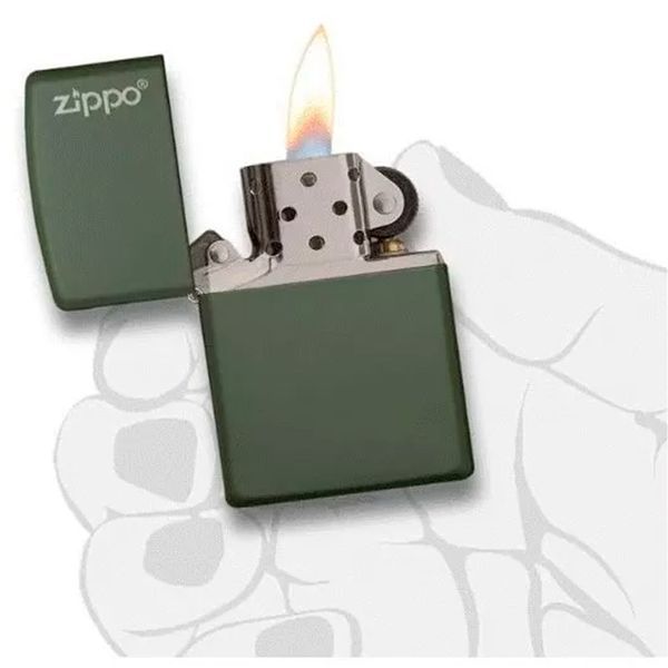Зажигалка бензиновая Zippo Classic Green Matte Zippo Logo 221 ZL V77550706 фото