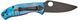 Ніж Spyderco Tenacious Black Blade D2 Titanium Blue C122TIBLBKD2P 871689 фото 3