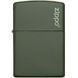 Зажигалка бензиновая Zippo Classic Green Matte Zippo Logo 221 ZL V77550706 фото 1