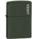 Зажигалка бензиновая Zippo Classic Green Matte Zippo Logo 221 ZL V77550706 фото 9