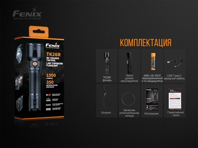 Фонарь ручной Fenix ​​TK26R 65732 фото
