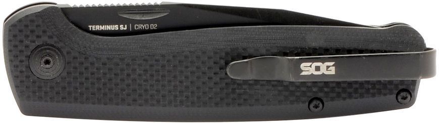 Нож SOG Terminus SJ D2 G-10 Blackout SOG-TM1005-BX 12580323 фото