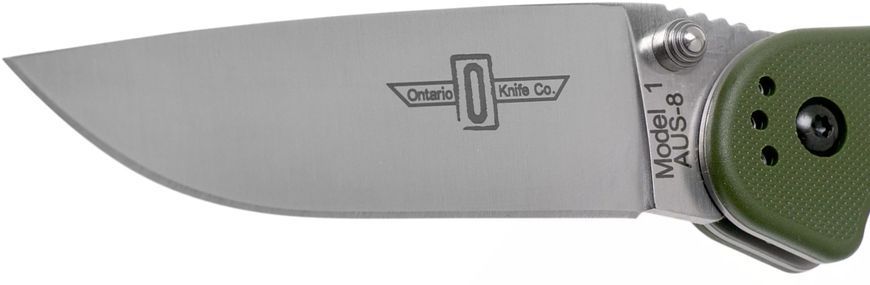 Нож Ontario Knife RAT-1 AUS-8 Foliage Green ON8848FG 14780022 фото