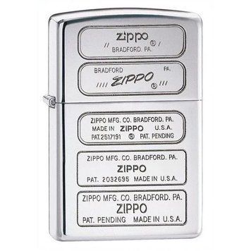 Зажигалка Zippo Bottom Stamps Серебристая 28381 V77550492 фото