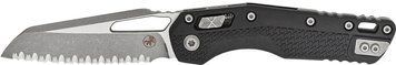 Ніж Microtech MSI Tri-Grip Injection Molded Apocalyptic Serrated Black 210T-12APPMBK 14090692 фото