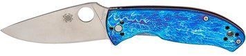 Ніж Spyderco Tenacious D2 Titanium Blue C122TIBLD2P 871681 фото