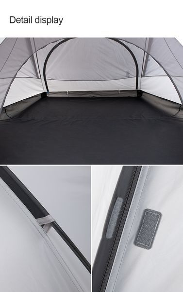 Намет тримісний Naturehike Cloud Fun NH19ZP006, 210T/Silver Coated, Білий 82991 фото