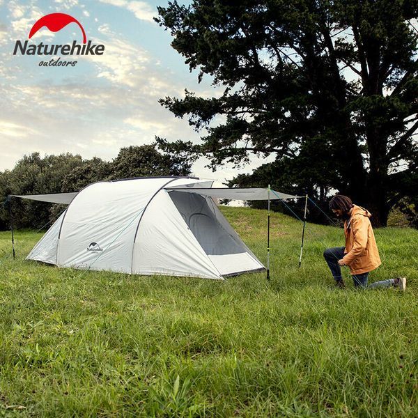 Намет тримісний Naturehike Cloud Fun NH19ZP006, 210T/Silver Coated, Білий 82991 фото