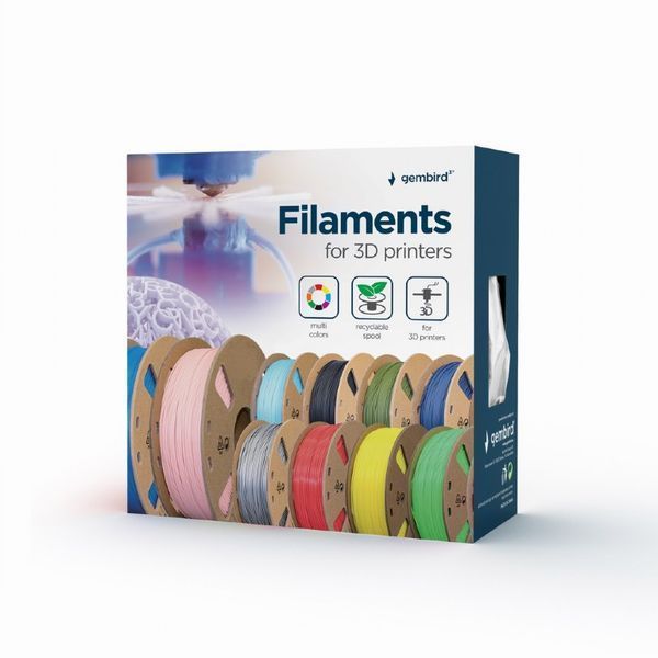 Филамент для 3D-принтера Gembird 3DP-PLA+1.75-01-GR, PLA+, 1.75 мм, серый 3DP-PLA+1.75-02-GR 1606819 фото