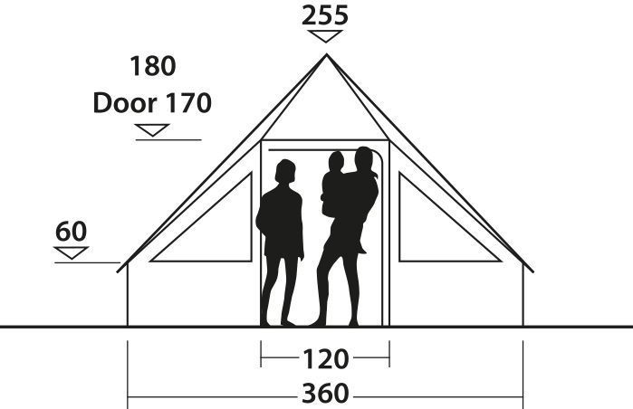 Палатка десятиместная Easy Camp Moonlight Cabin Grey (120444) 929830 фото