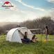 Намет тримісний Naturehike Cloud Fun NH19ZP006, 210T/Silver Coated, Білий 82991 фото 7