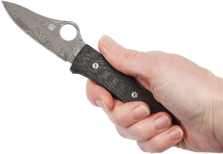 Ніж Spyderco SpyOpera Carbon Fiber Damasteel Thor C255CFPD 871601 фото