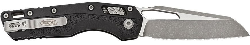 Нож Microtech MSI Tri-Grip Injection Molded Apocalyptic Serrated Black 210T-12APPMBK 14090692 фото